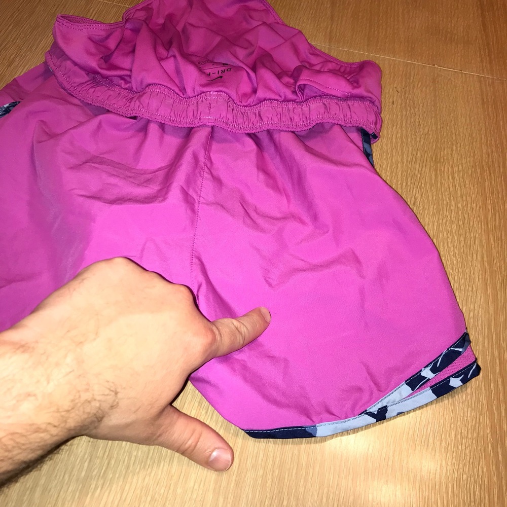Nike Dri-FIT Tempo Running Shorts Pink Camo Trim Womens Medium 831558-616 - Picture 8 of 12